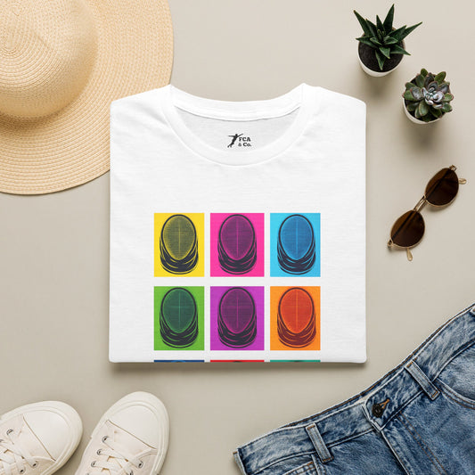 Retro Fencing Mask Graphic T-Shirt