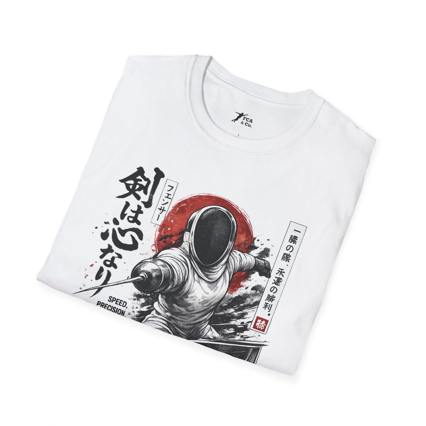 Fencing Samurai T-Shirt — The Sword Is the Heart