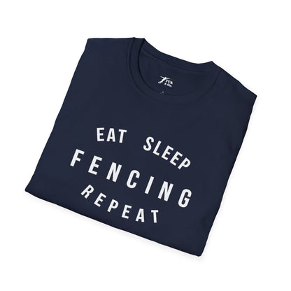 Eat Sleep Fencing Repeat T-Shirt 2