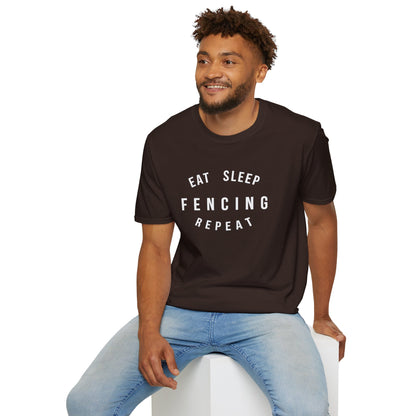 Eat Sleep Fencing Repeat T-Shirt 2