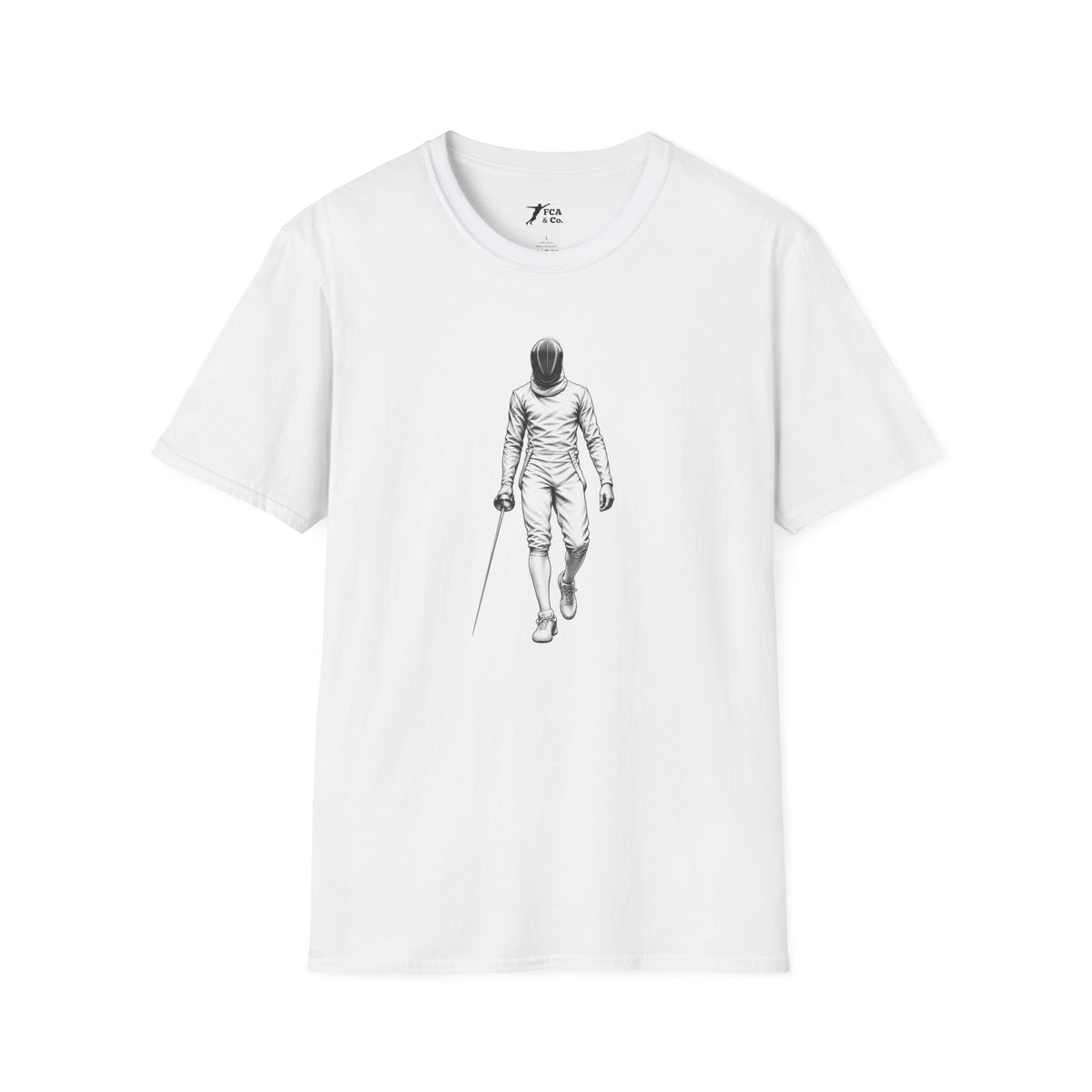 Fencer Walking — Minimalist Fencing T-Shirt
