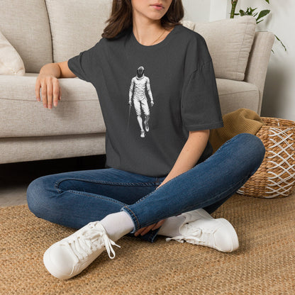 Fencer Walking 2 — Dark Heather T-Shirt
