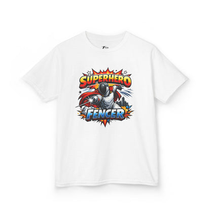 Kids T-Shirt: Superhero Fencer Graphic Tee
