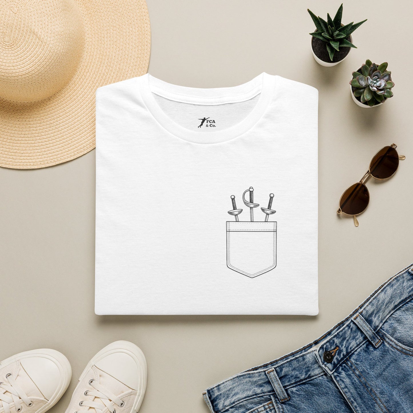 Minimalist Fencing Pocket Weapons T-Shirt