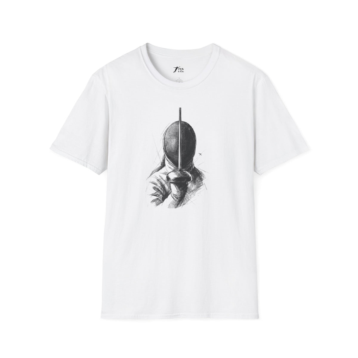 Minimalist Black Mask Illustration T-Shirt