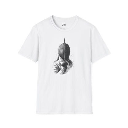 Minimalist Black Mask Illustration T-Shirt