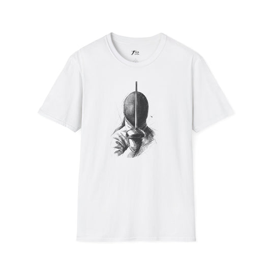 Minimalist Black Mask Illustration T-Shirt