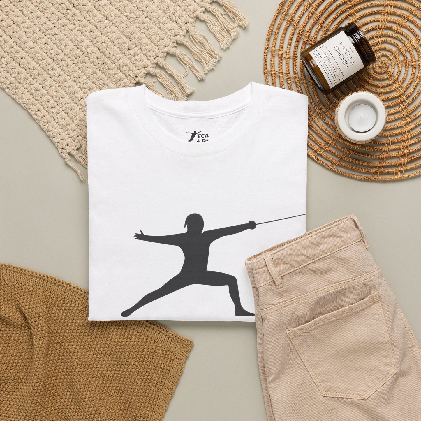 Classic Fencer Silhouette T-Shirt — Gildan 5000