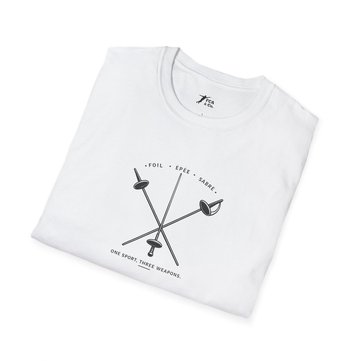 Fencing Weapons T-Shirt — Foil Épée Sabre