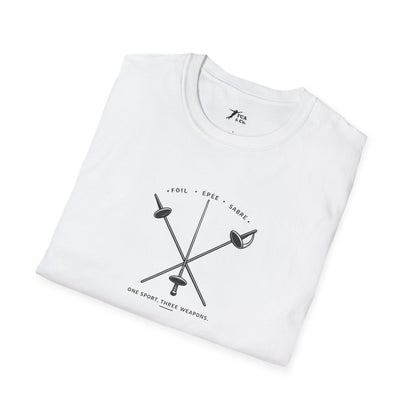 Fencing Weapons T-Shirt — Foil Épée Sabre