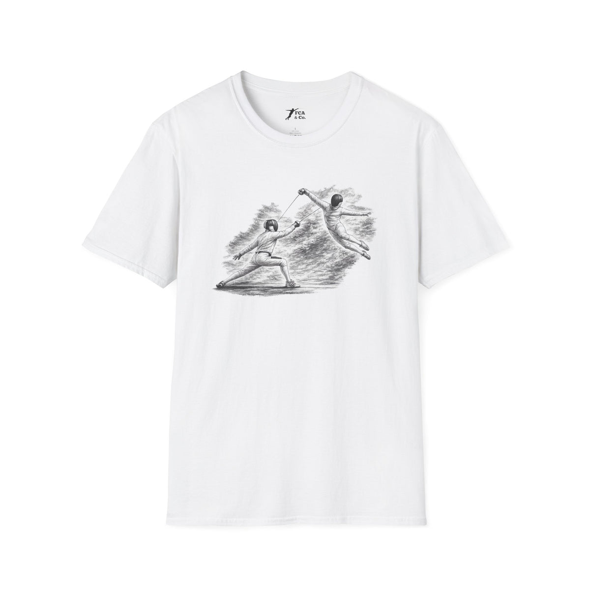 Fencing Ballet Large Sketch T-Shirt