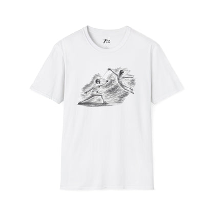 Fencing Ballet Large Sketch T-Shirt
