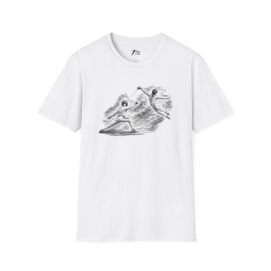 Fencing Ballet Large Sketch T-Shirt