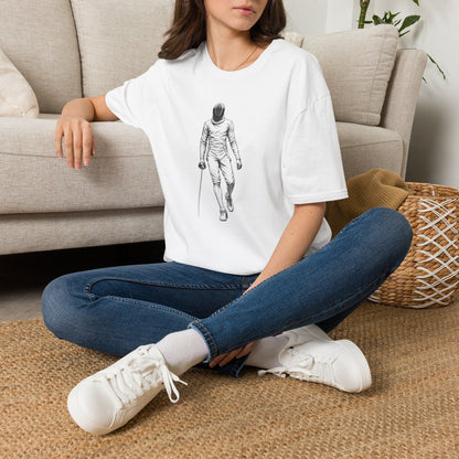 Fencer Walking — Minimalist Fencing T-Shirt
