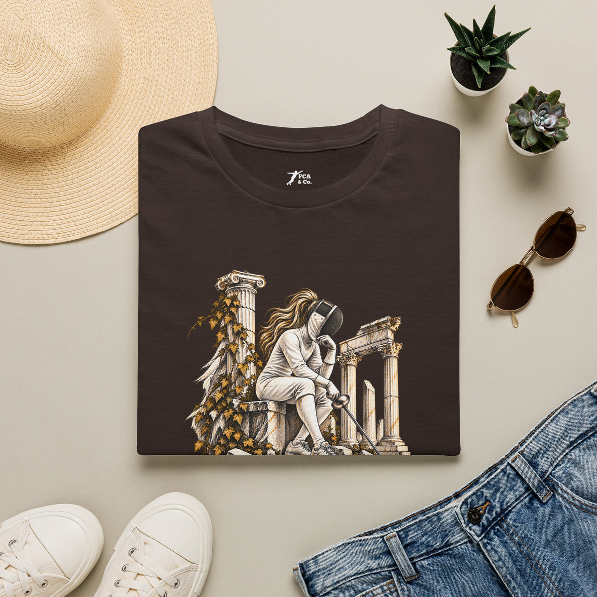 Fencer Philosopher Dark Chocolate T-Shirt