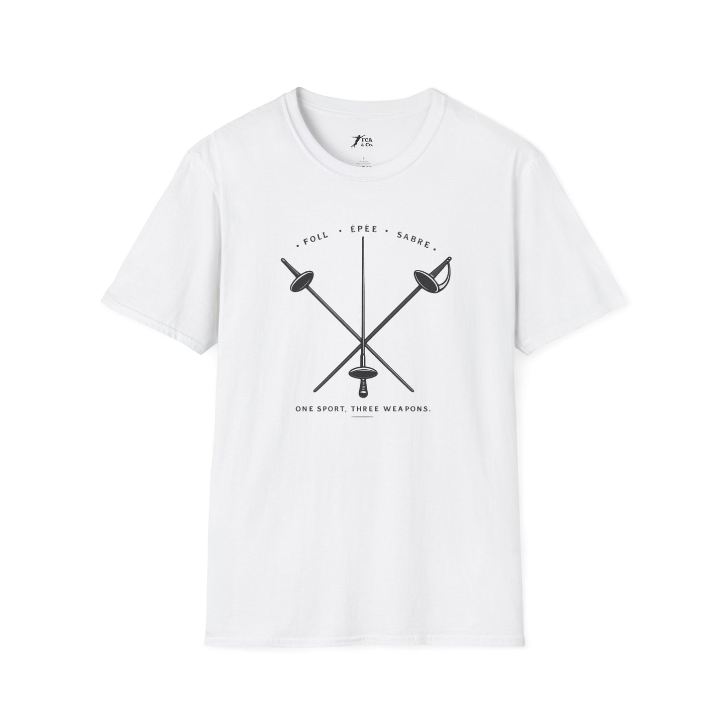 Fencing Weapons T-Shirt — Foil Épée Sabre