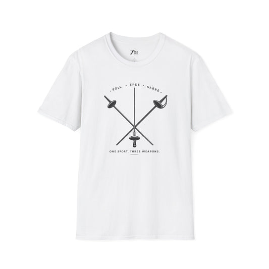 Fencing Weapons T-Shirt — Foil Épée Sabre