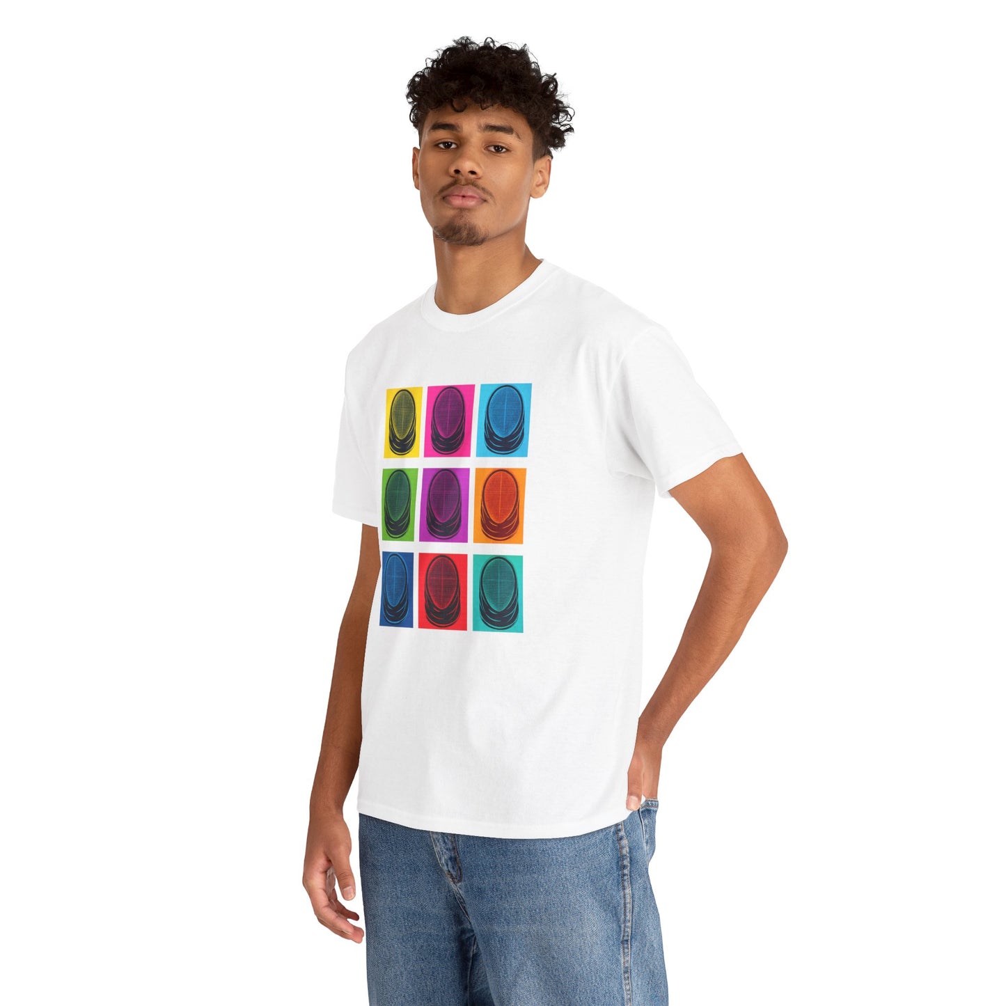 Colorful Retro Graphic T‑Shirt Gildan 5000