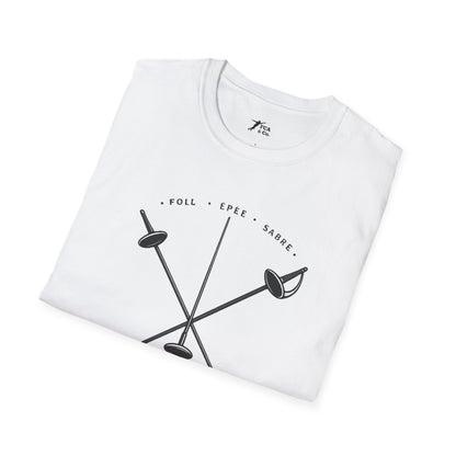 Fencing Weapons T-Shirt — Foil Épée Sabre