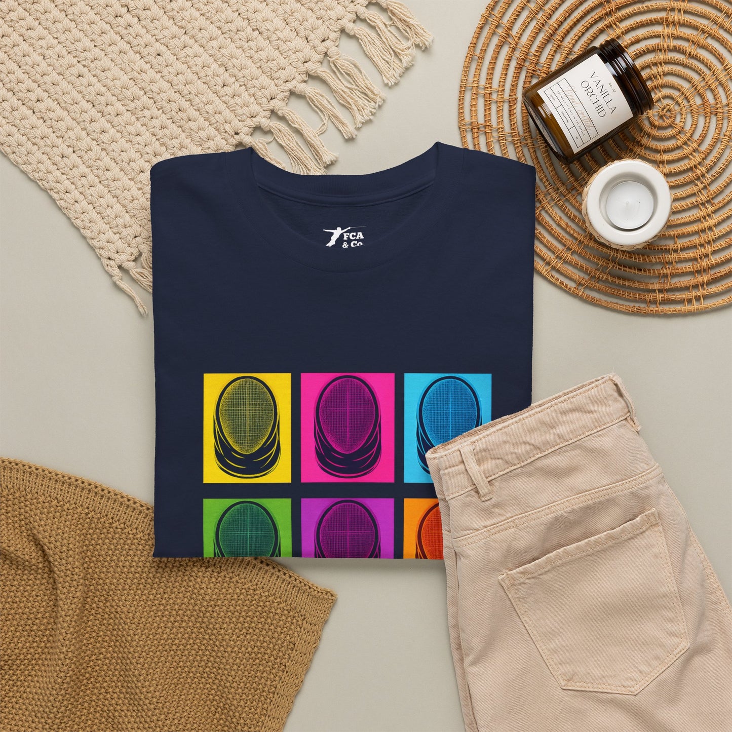 Colorful Retro Graphic T‑Shirt black Gildan 5000