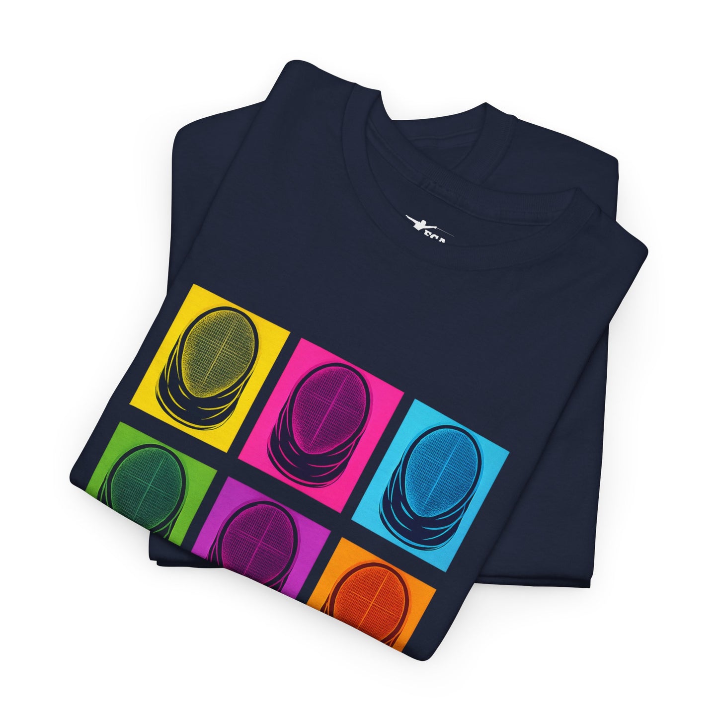 Colorful Retro Graphic T‑Shirt black Gildan 5000