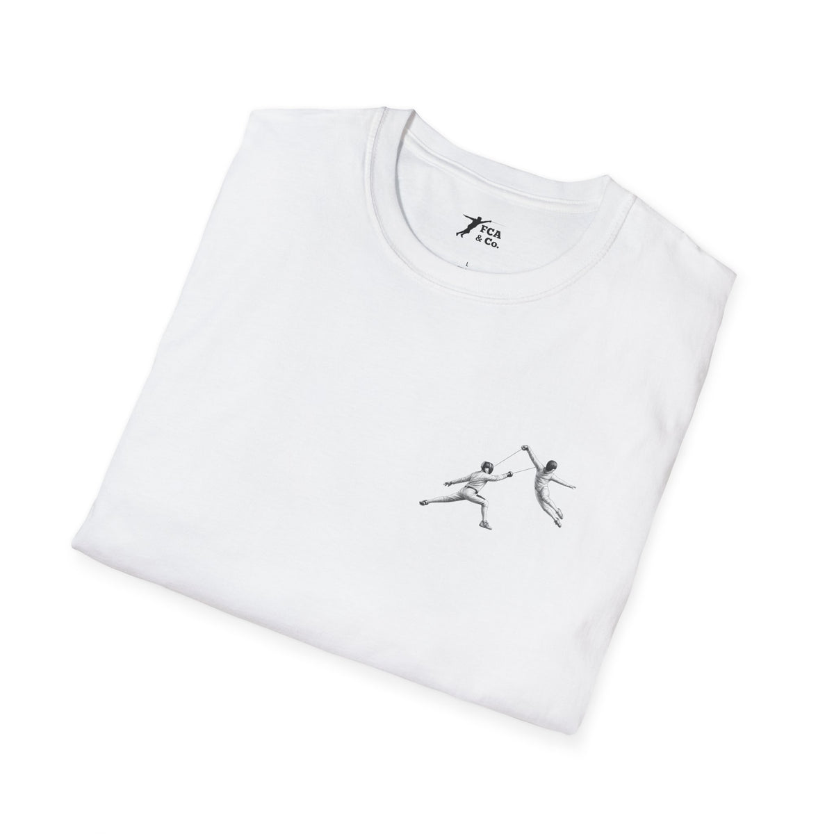 Fencing Ballet Minimalistic Pocket Graphic T-Shirt
