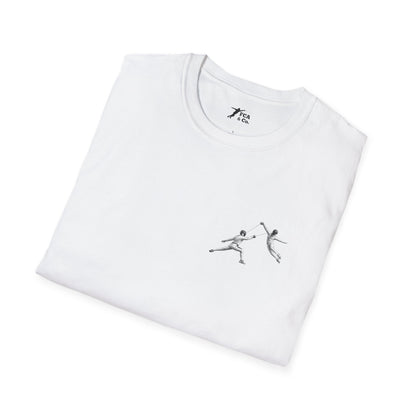 Fencing Ballet Minimalistic Pocket Graphic T-Shirt