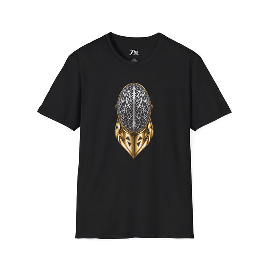 Futuristic Geometric Fencing Mask T‑Shirt