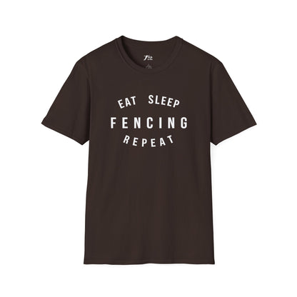 Eat Sleep Fencing Repeat T-Shirt 2