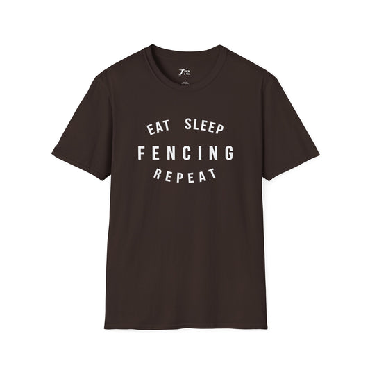 Eat Sleep Fencing Repeat T-Shirt 2