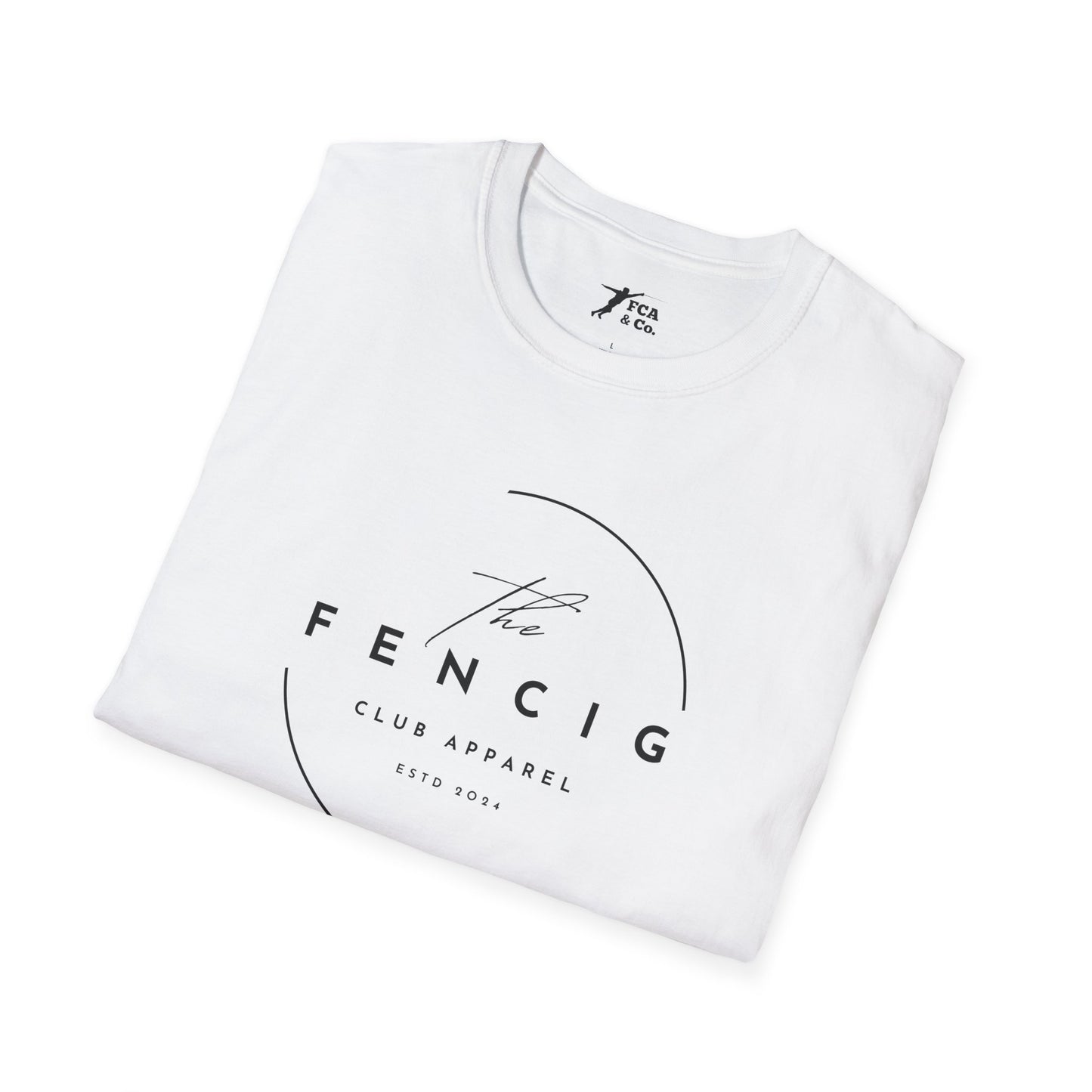 Fencig Club Apparel T‑Shirt — Minimalist Circular Logo Tee