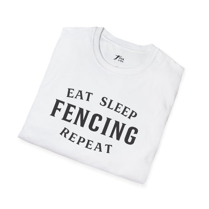 Eat Sleep Fencing Repeat T-Shirt 1