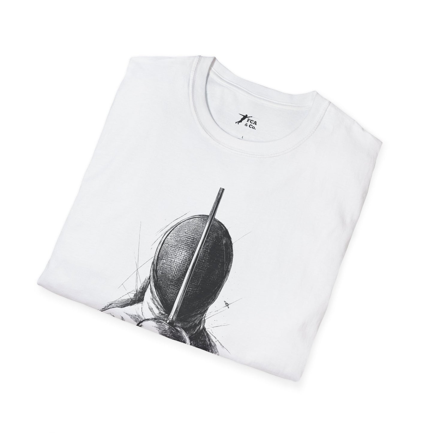 Minimalist Black Mask Illustration T-Shirt