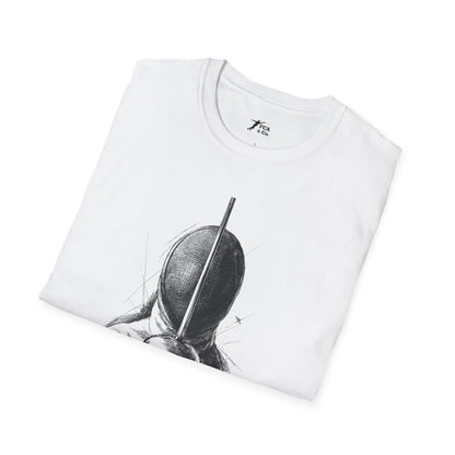 Minimalist Black Mask Illustration T-Shirt