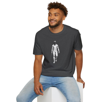 Fencer Walking 2 — Dark Heather T-Shirt