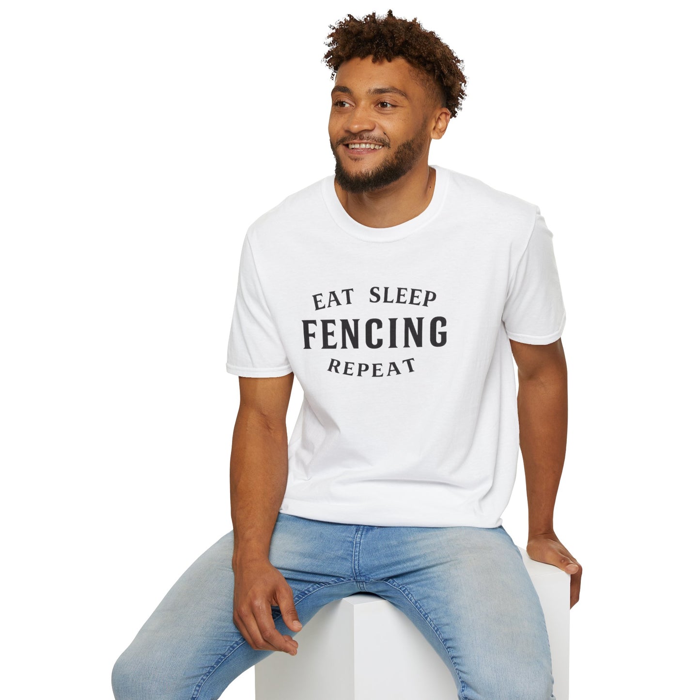 Eat Sleep Fencing Repeat T-Shirt 1