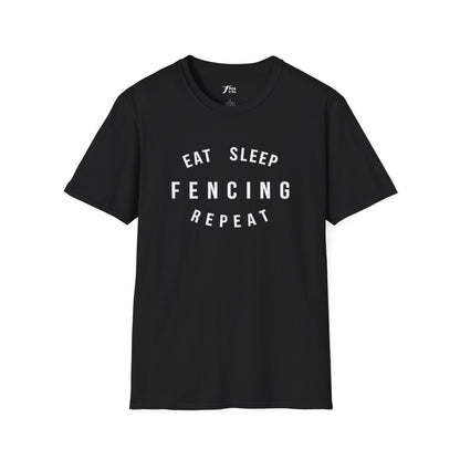 Eat Sleep Fencing Repeat T-Shirt 2