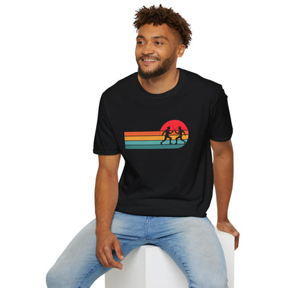 Retro Sunset Fencing T‑Shirt
