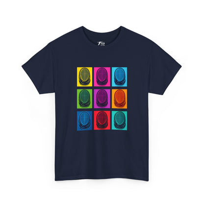 Colorful Retro Graphic T‑Shirt black Gildan 5000