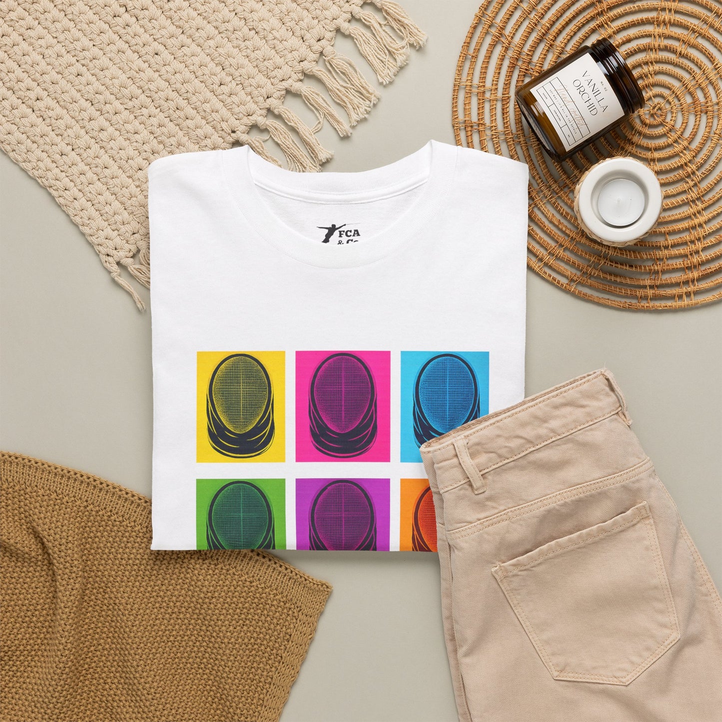 Colorful Retro Graphic T‑Shirt Gildan 5000