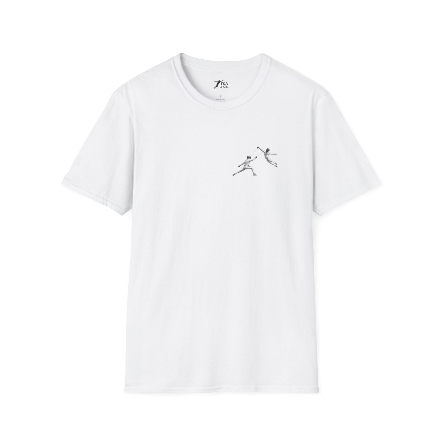 Fencing Ballet Minimalistic Pocket Graphic T-Shirt