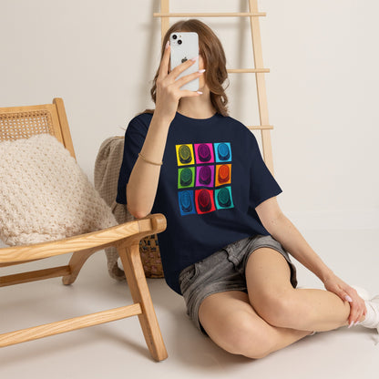 Colorful Retro Graphic T‑Shirt black Gildan 5000