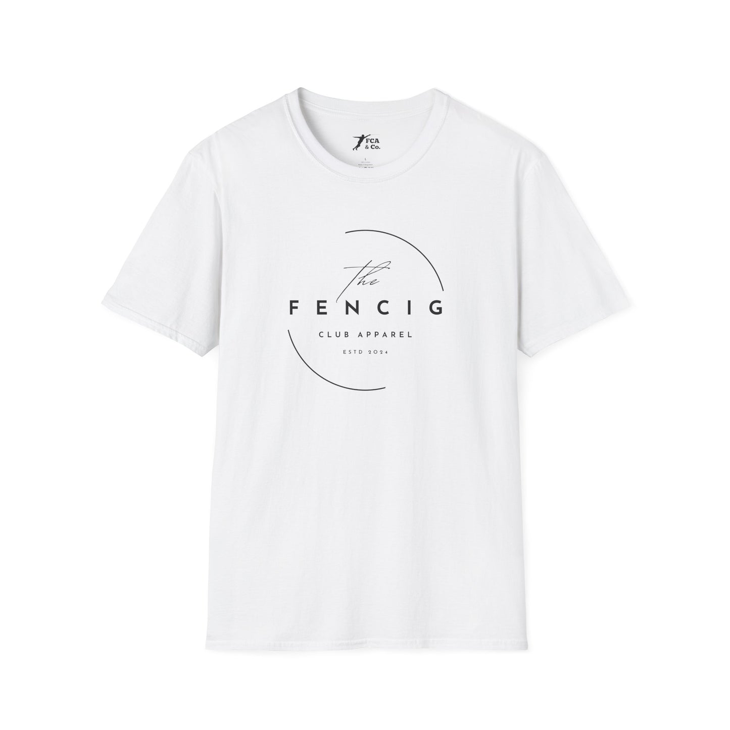 Fencig Club Apparel T‑Shirt — Minimalist Circular Logo Tee