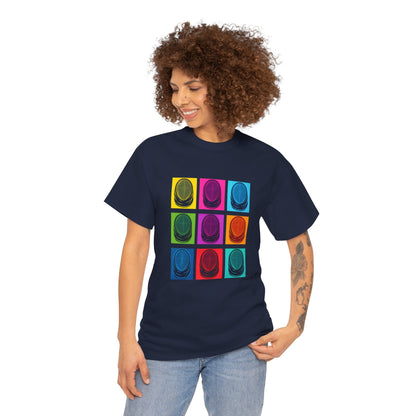 Colorful Retro Graphic T‑Shirt black Gildan 5000