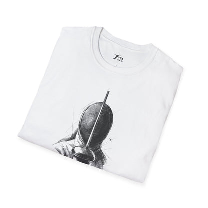 Minimalist Black Mask Illustration T-Shirt