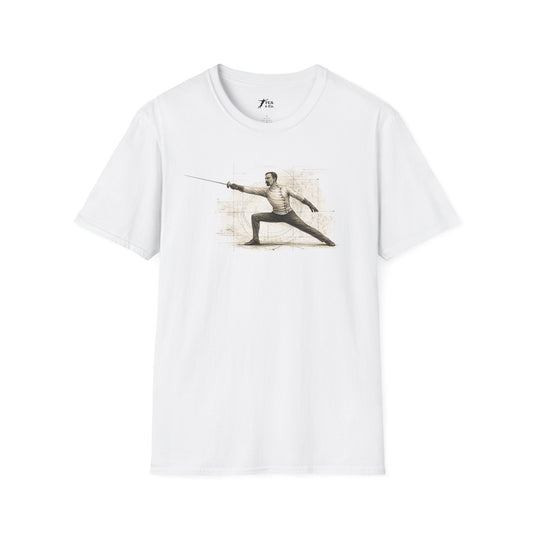 Vintage Sketch Fencing T-Shirt