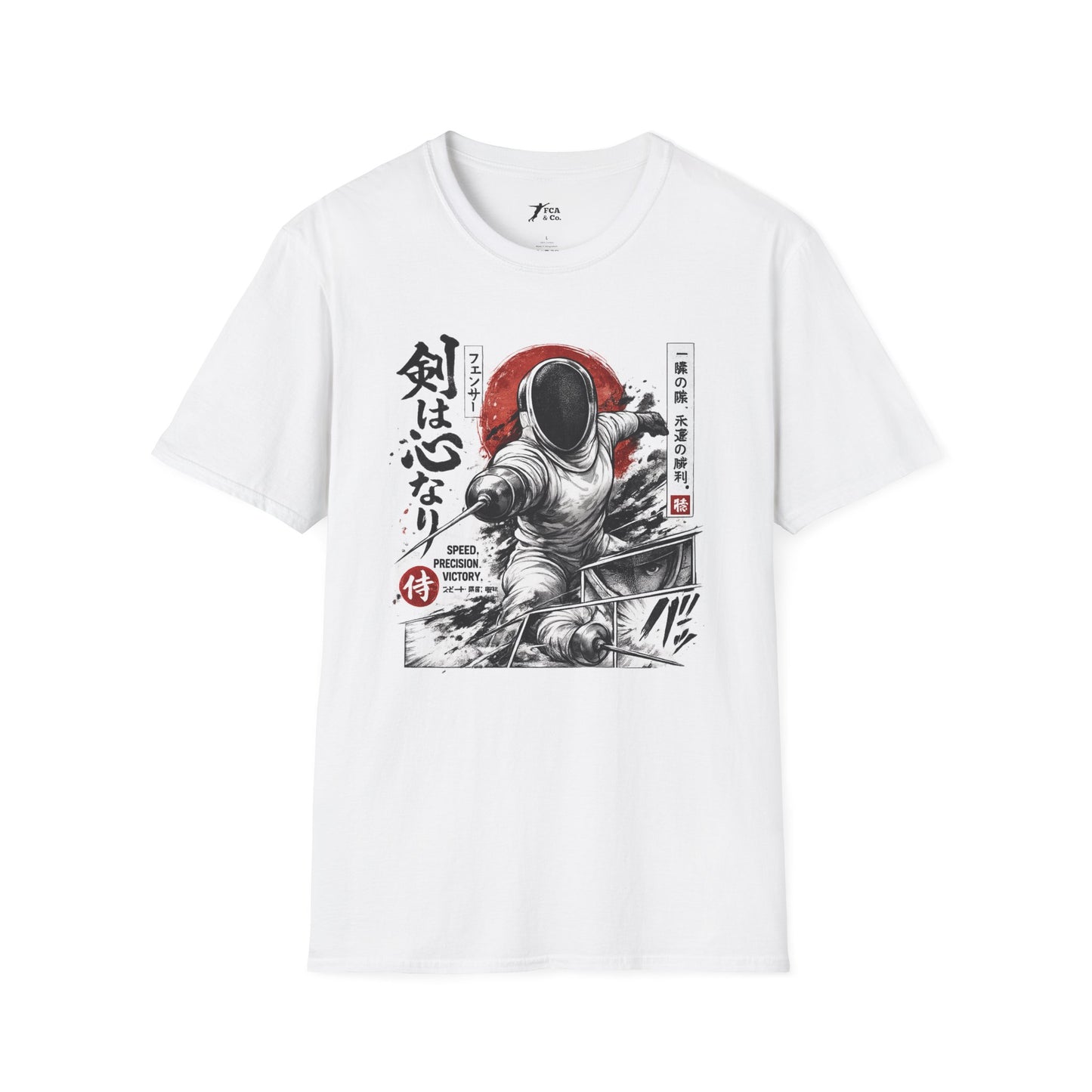 Fencing Samurai T-Shirt — The Sword Is the Heart