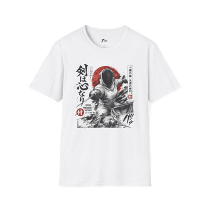 Fencing Samurai T-Shirt — The Sword Is the Heart