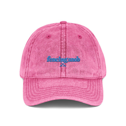 Vintage Baseball Cap — fencing snob