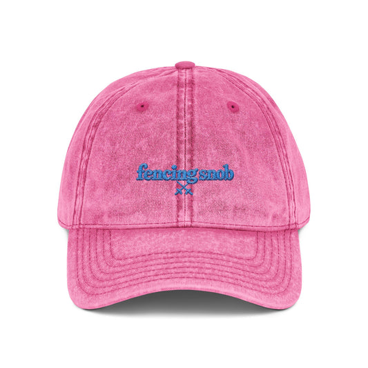 Vintage Baseball Cap — fencing snob